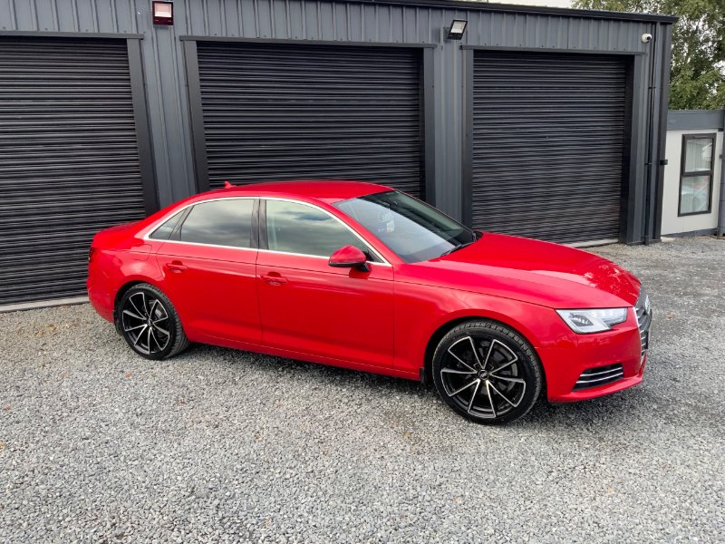 Red Audi A4 1.4 TFSI Sport Saloon 4dr Petrol Manual Euro 6 s/s 150 ps